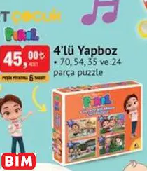 TRT ÇOCUK 4’LÜ YAPBOZ
